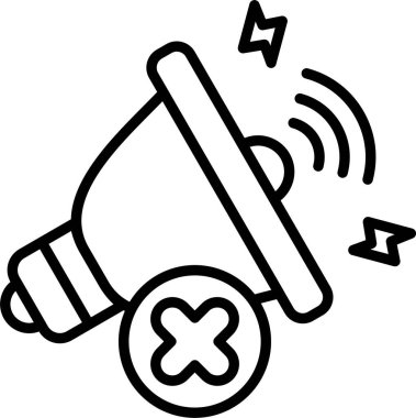 Dilsiz, Basit Vektör İllüstrasyon Simgesi