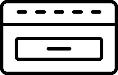 Oda Anahtarı, Basit Vektör İllüstrasyon Simgesi