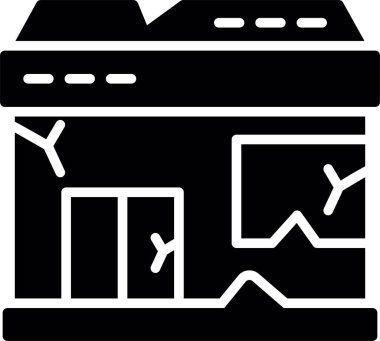 otel binası vektör simgesi