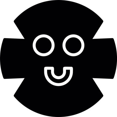 Şirin bir cadılar bayramı simgesinin vektör çizimi