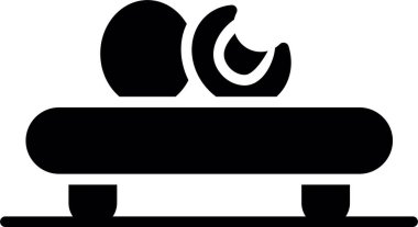 Vektör içinde şömine simgesi, basit tasarım