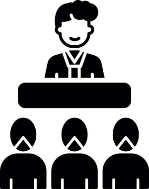 İş insanları lideri simgesi