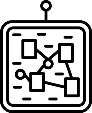 şebeke. Web simgesi basit illüstrasyon