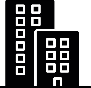 Bina simgesi. vektör illüstrasyonu