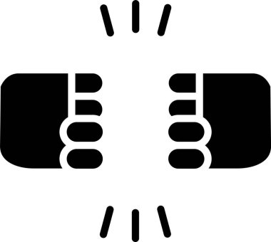 Boks. Web simgesi basit illüstrasyon