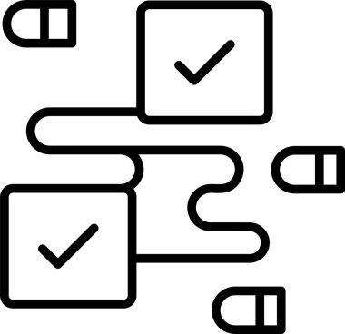 kontrol listesi simgesi, basit tasarım