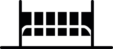 Çit. Web simgesi basit illüstrasyon