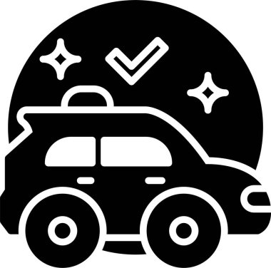 - Araba. Web simgesi basit illüstrasyon