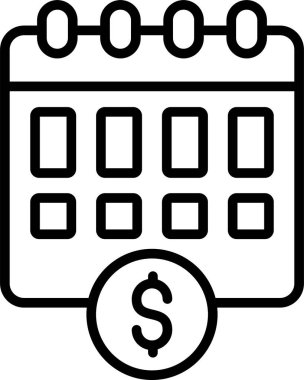 iş finans takvimi simgesi