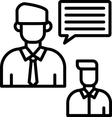 Konuşma, Basit Vektör İllüstrasyon Simgesi