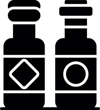 Haplar Şişe Vektör Simgesi