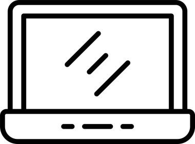 bilgisayar ekranı simgesi, vektör illüstrasyonu