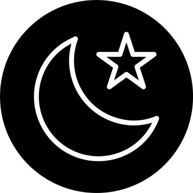 Ayın Basit Vektör Simgesi