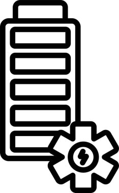 Pil, Basit Vektör İllüstrasyon Simgesi