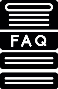 vektör faq web simgesi