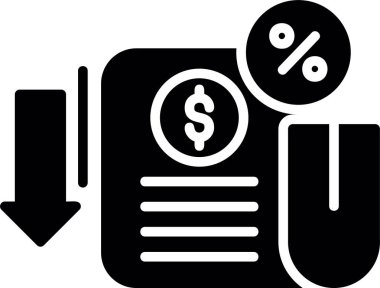 Dolar. Web simgesi basit illüstrasyon