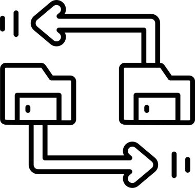 ok ok simgesi ana hatlar biçiminde