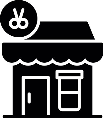 dükkan simgesi vektör illüstrasyonu