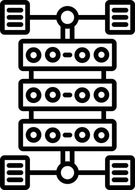 Veri Kaynağı, Basit Vektör İllüstrasyon Simgesi