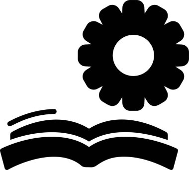 çiçek süsleme simgesi ana hat biçiminde