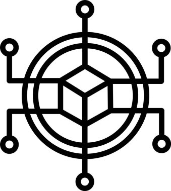 Güvenlik Kutusu, Basit Vektör İllüstrasyon Simgesi