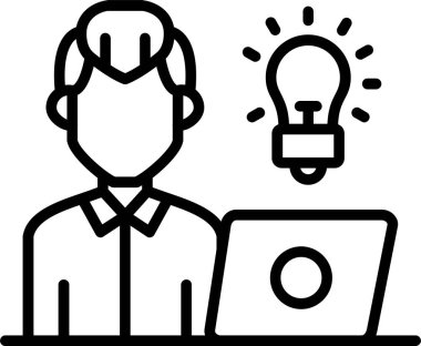 ampul fikri yaratıcılık simgesi
