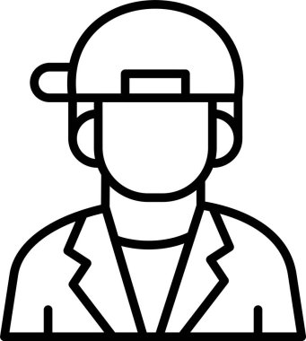 İnşaat mühendisi işçi simgesi