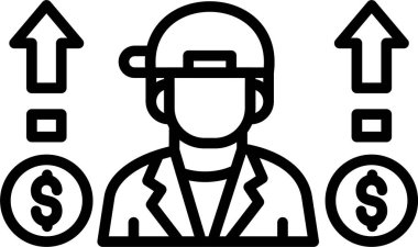 iş adamı mühendisi taslak biçiminde simge