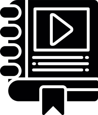 çokluortam oynatıcı simgesi ana hat biçiminde