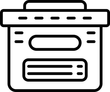 Yazıcı. Web simgesi basit tasarım