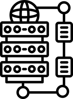 Veri Karmaşıklığı, Basit Vektör İllüstrasyon Simgesi