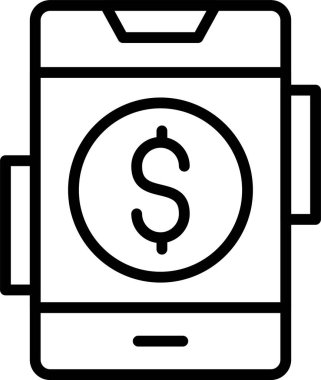 Çevrimiçi Ödeme, Basit Vektör Resmetme Simgesi