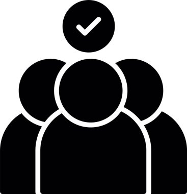 İnsan simgesinin vektör illüstrasyonu