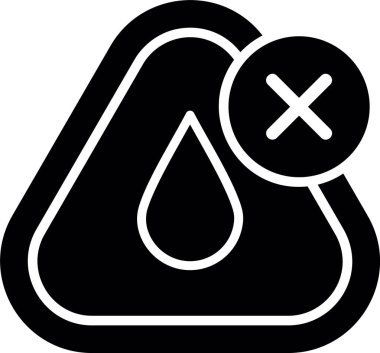 Sıvı damla simgesini bırak. Ağ için sıvı damla vektör simgesinin basit çizimi