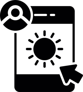 - Telefon. Web simgesi basit illüstrasyon