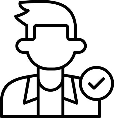 Lider, Basit Vektör İllüstrasyon Simgesi