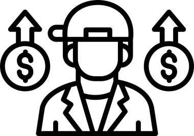 iş adamı mühendisi simgesi