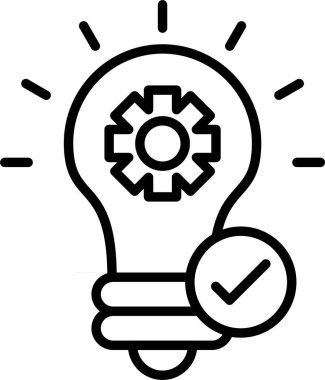 Yenilik Ayarları, Basit Vektör İllüstrasyon Simgesi