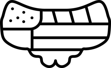 Anahat biçiminde hayvan kemikleri simgesi