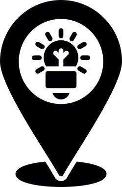 Harita işaretleyici. Basit resimleme