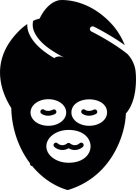 Maske. Web simgesi basit illüstrasyon