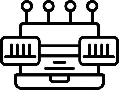 Yönlendirici. Web simgesi basit illüstrasyon