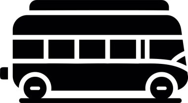 bus simgesi, vektör illüstrasyonu