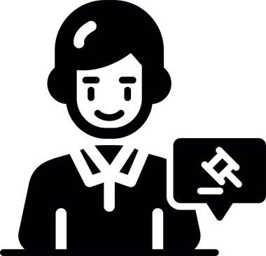 Bir insan simgesinin vektör illüstrasyonu