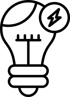 Ampul. Web simgesi basit illüstrasyon