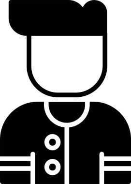 Sakallı ve maskeli bir adamın vektör çizimi