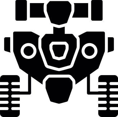 cyborg cyborg dişli makine simgesi ana hat biçiminde