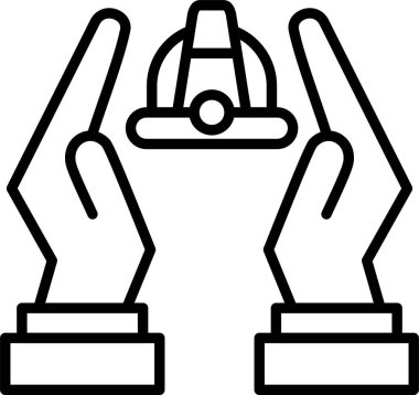 Sigorta, Basit Vektör İllüstrasyon Simgesi