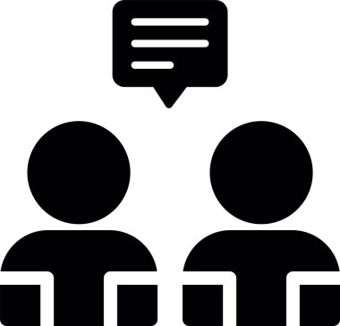 Konuş. Web simgesi basit illüstrasyon