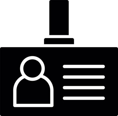 Kimlik kartı. Basit resimleme